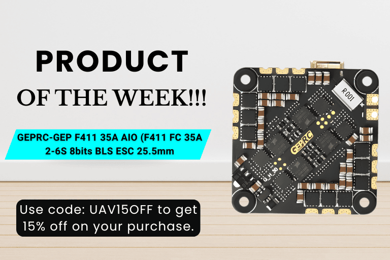 GEPRC-GEP F411 35A AIO (F411 FC 35A 2-6S 8bits BLS ESC 25.5mm)